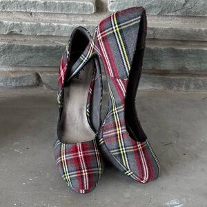 Fioni‎ Plaid Flannel Heels
